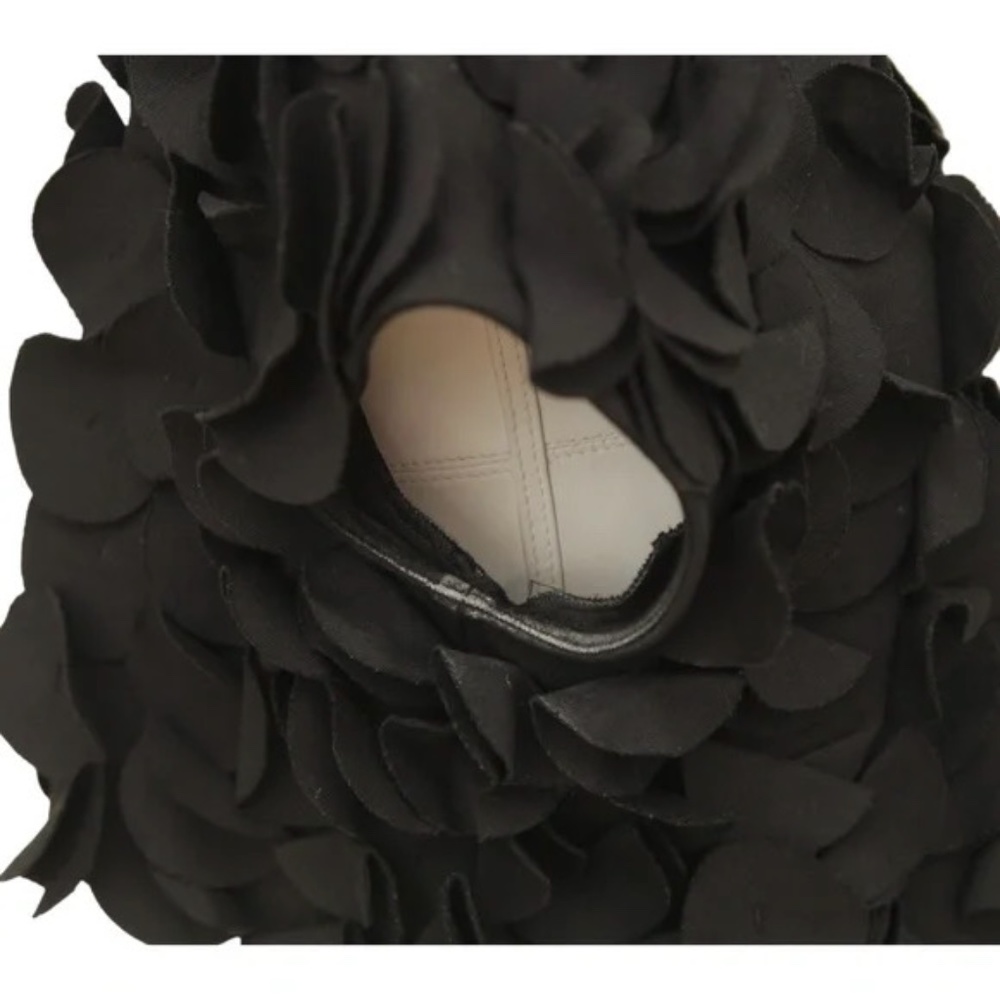 JOSIE NATORI Black Vest Cape Cardigan Front Hook Sz M - Picture 3 of 8